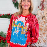Queen of Sparkles Red Nutcracker Ballet Sweatshirt