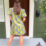Quincy Avocado + Periwinkle Mini Dress Pinch