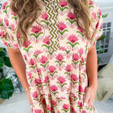 Quinton Puff Sleeve Dress THML