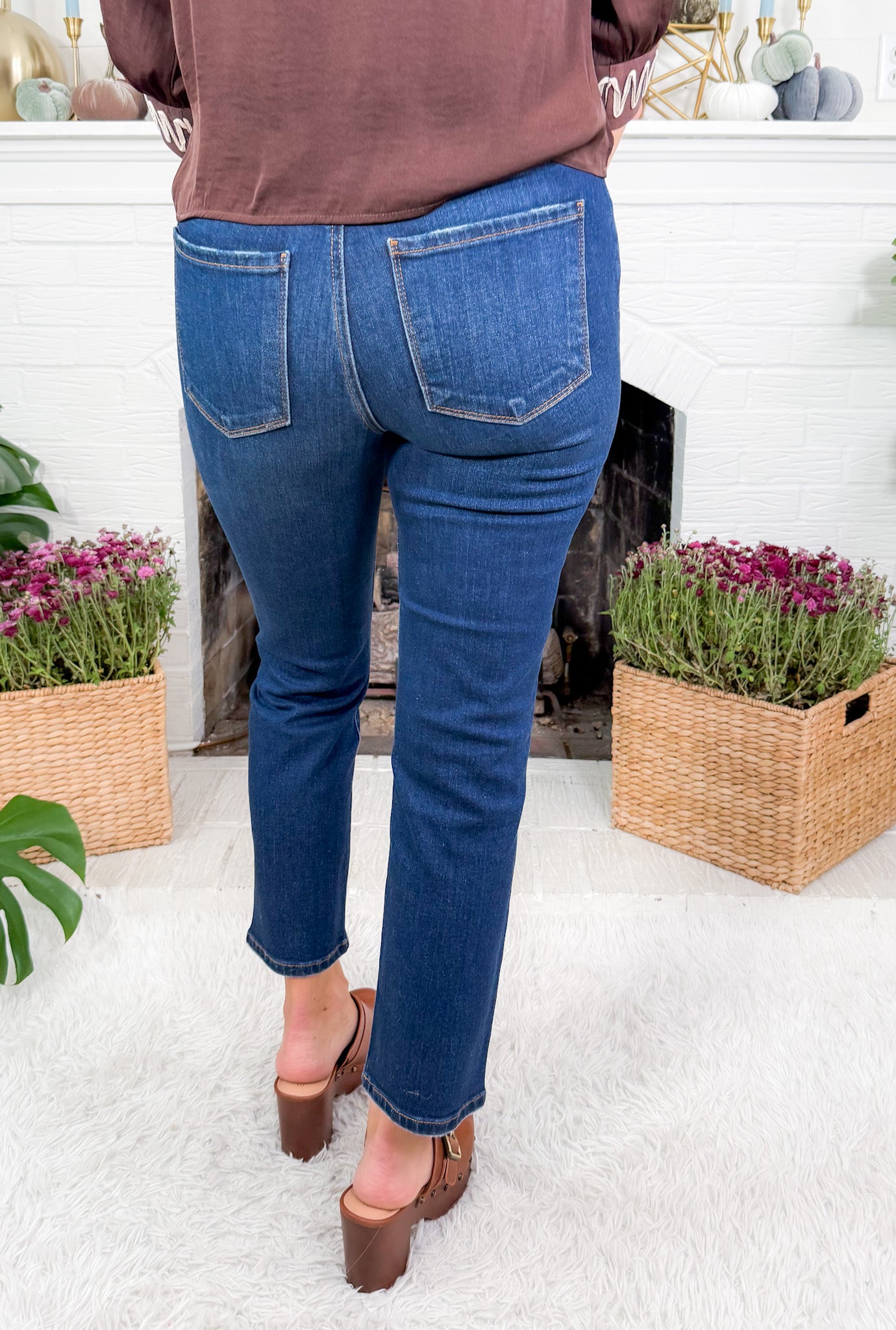 Reese Attain High Rise Fab Ab Straight Leg Jean KUT
