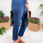 Reese Attain High Rise Fab Ab Straight Leg Jean KUT