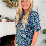 Ren Navy Gossamer Wings Top Mary Square