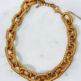 Rope Shaped Chunky Chain Necklace