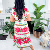 Rylie Ecru Summer Blooms Maxi Dress Maude Vivante