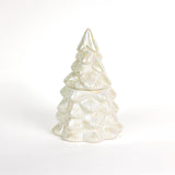 Decorative glass Christmas tree on a white background
