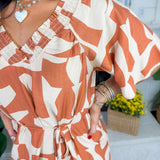 Samantha Camel Mix Midi Dress
