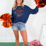 Sarah Navy Fearless + True Jeweled Sweatshirt Mary Square