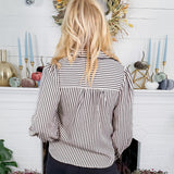 Sargent Ivory + Black Stripe Top