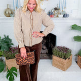 Sargent Ivory + Mocha Stripe Top