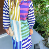 Sienna Salute to Stripes Midi Dress Briton Court