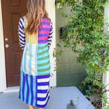 Sienna Salute to Stripes Midi Dress Briton Court