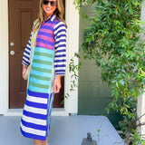 Sienna Salute to Stripes Midi Dress Briton Court