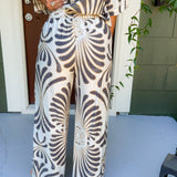 Spurgeon Bold Grey + Brown Elastic Pants