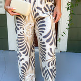 Spurgeon Bold Grey + Brown Elastic Pants