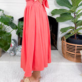 Sunburst Bloom Gauze Maxi Skirt Meet Me in Santorini