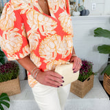 Tamryn Fall Floral Fire Top Mary Square