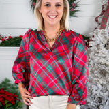 Tamryn Pink Plaid About You Top Mary Square