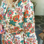 Tara Ivory Wallflower Mini Dress Elizabeth James the Label