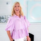Velma Lavender Breeze Top Meet Me in Santorini