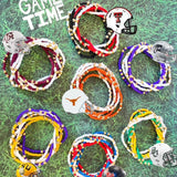 Game Day Team Colors: Set of 6 Stretch Bracelets