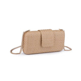 Sylvi Woven Checkerboard Clutch Handbag