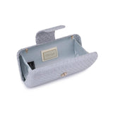 Sylvi Woven Checkerboard Clutch Handbag
