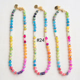 Colorful Beaded Gemstone Candy Necklace