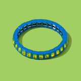 Penelope Stretch Bracelet - Enamel w/Small Rectangle Stones
