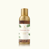 Thymes Frasier Fir fragrance mist bottle on a white background