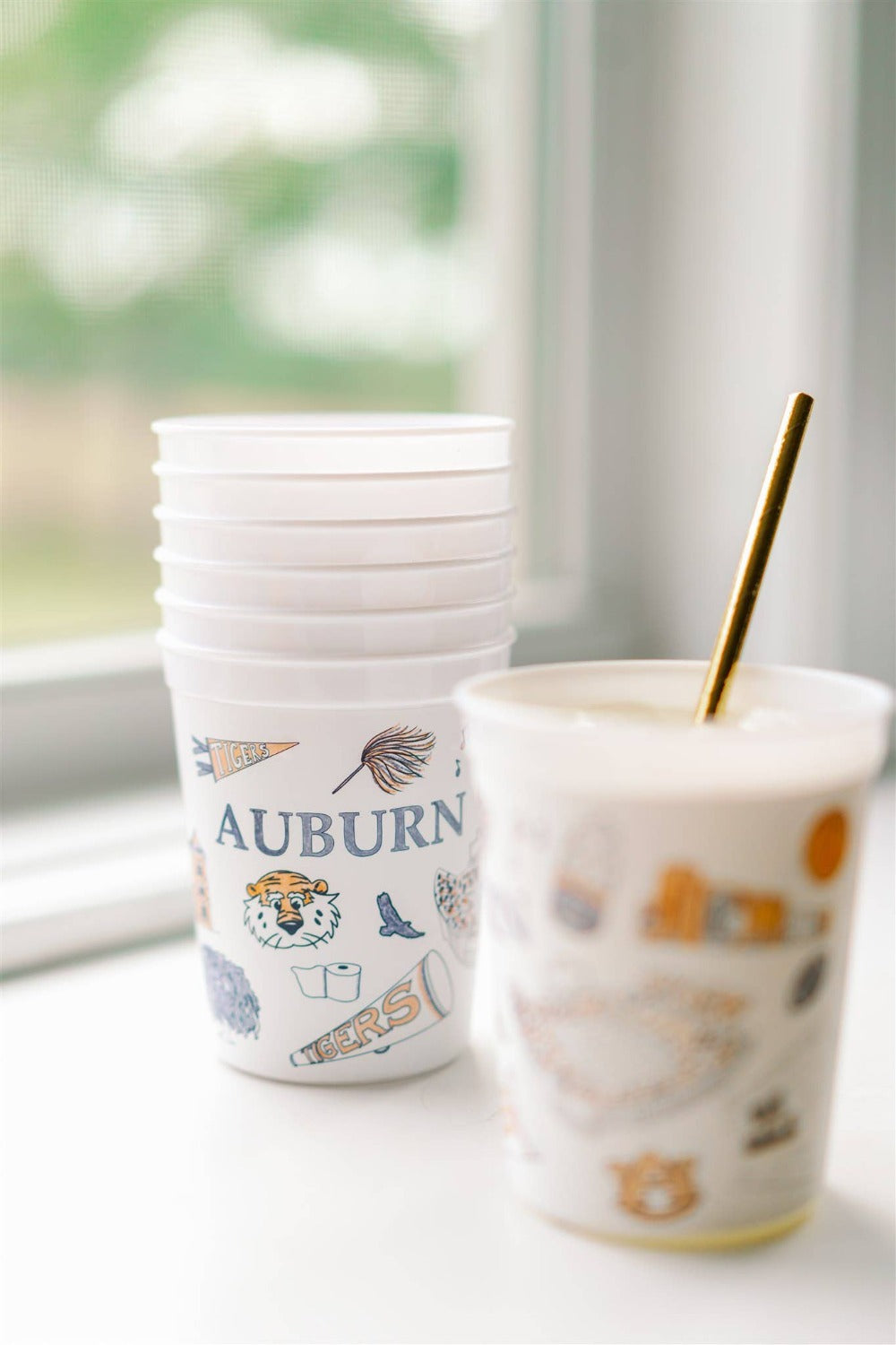 Auburn University Stadium Cup (Pack of 6) Gracefully Made Art