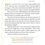 Text page with religious quote and prayer on a white background