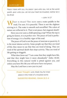 Text page with religious quote and prayer on a white background