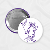 LSU Game Day Button | Vintage Mike Doodle