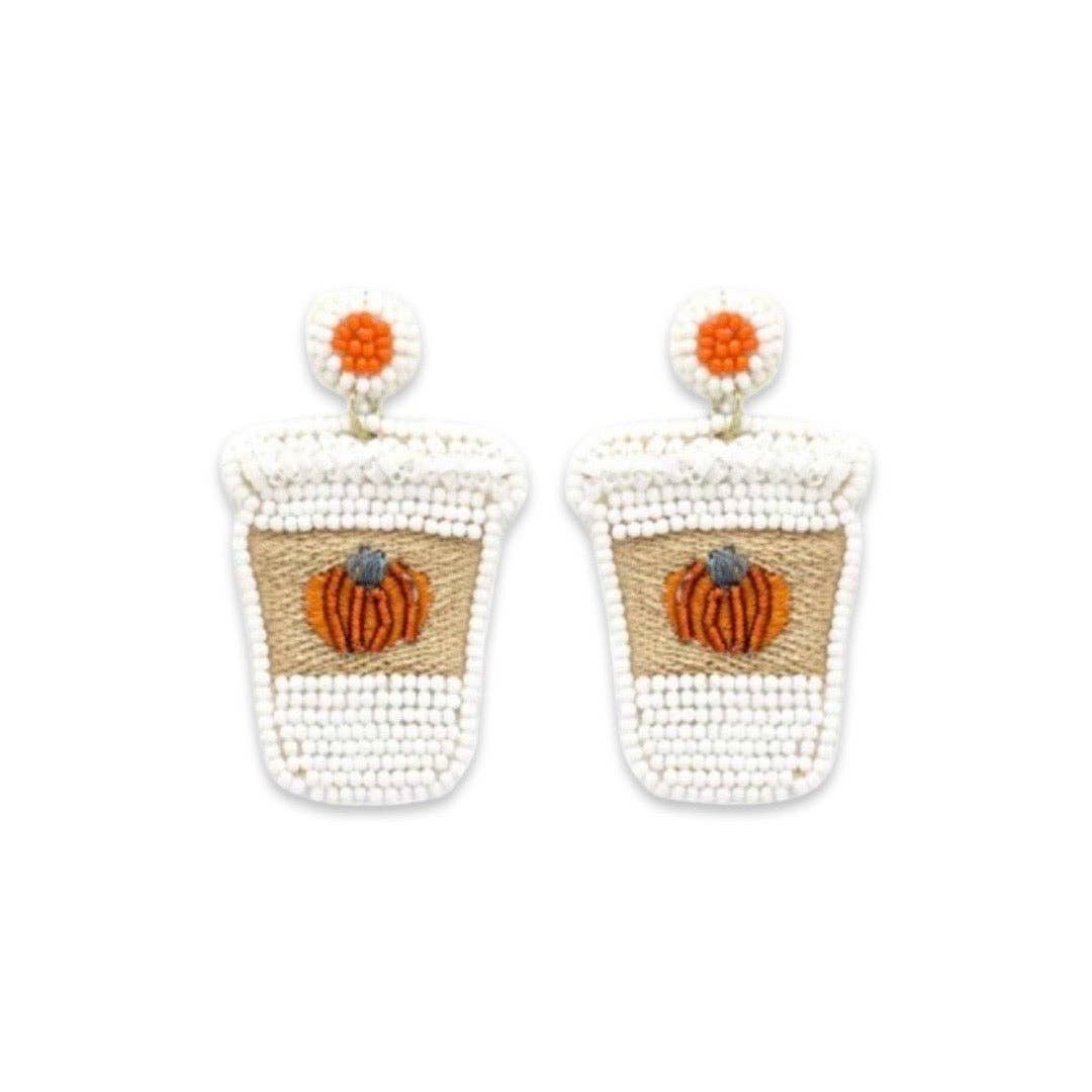 Pumpkin Spice Latte Earrings