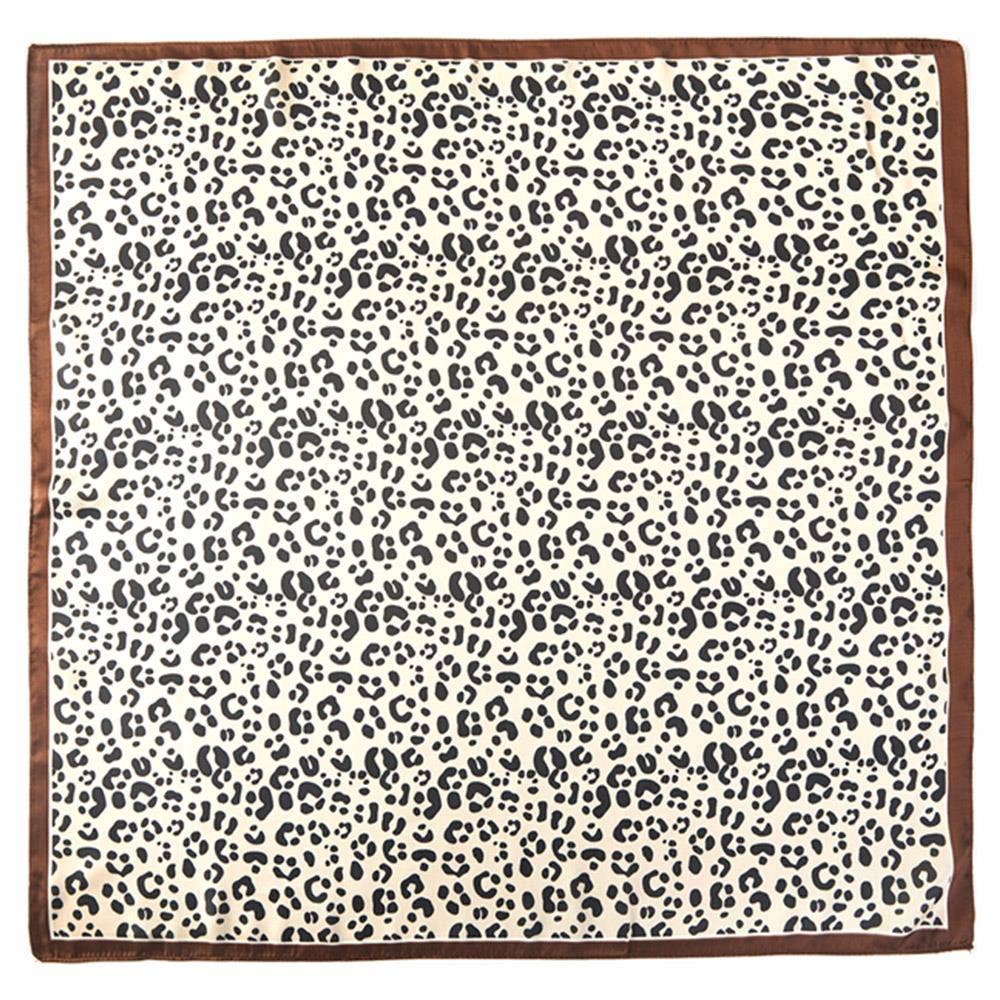 Leopard Bandana Square Scarf