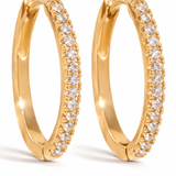 18k Stainless Steel Zirconia Classic Earrings - A3 Accessories - Jewelry - Earrings - Clover + Bee