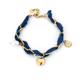 Bandana Bracelet with Charms