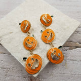 Halloween Pumpkin Drop Earrings