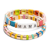 Pastel Rainbow Tile Bracelet