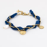 Bandana Bracelet with Charms