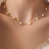 Pearl Station Necklace