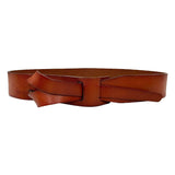 Freshwater  Deep Tan Genuine Leather Knot Belt