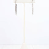 Bethie Crystal Oval Hoop Silver