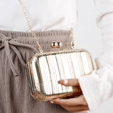 Gold Clutch / Crossbody Chain Purse