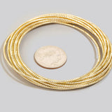 Layered Dainty Gold Metallic Bangle Bracelet Set