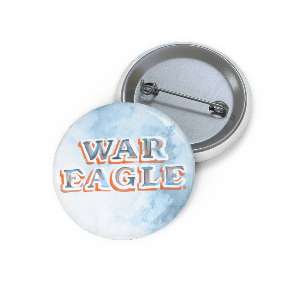 Auburn University "War Eagle" Game Day Button Gracefully Made Art