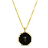 Tiny Cross Pendant Necklace