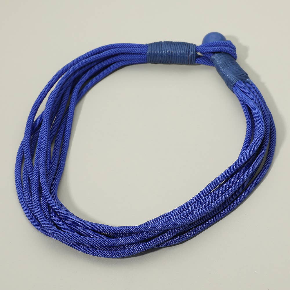 Bold Multi Strand Cord Necklace