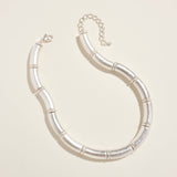 Shabel Textured Metal Statement Necklace