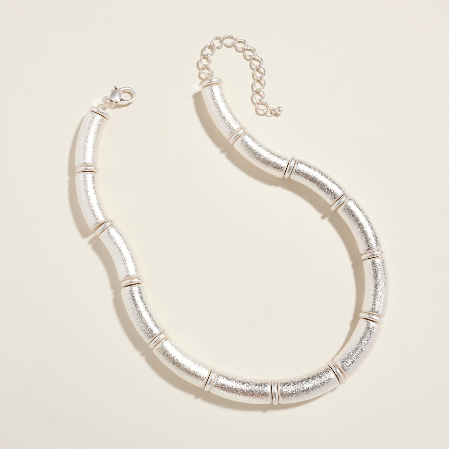 Shabel Textured Metal Statement Necklace